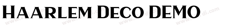 Haarlem Deco DEMO字体转换